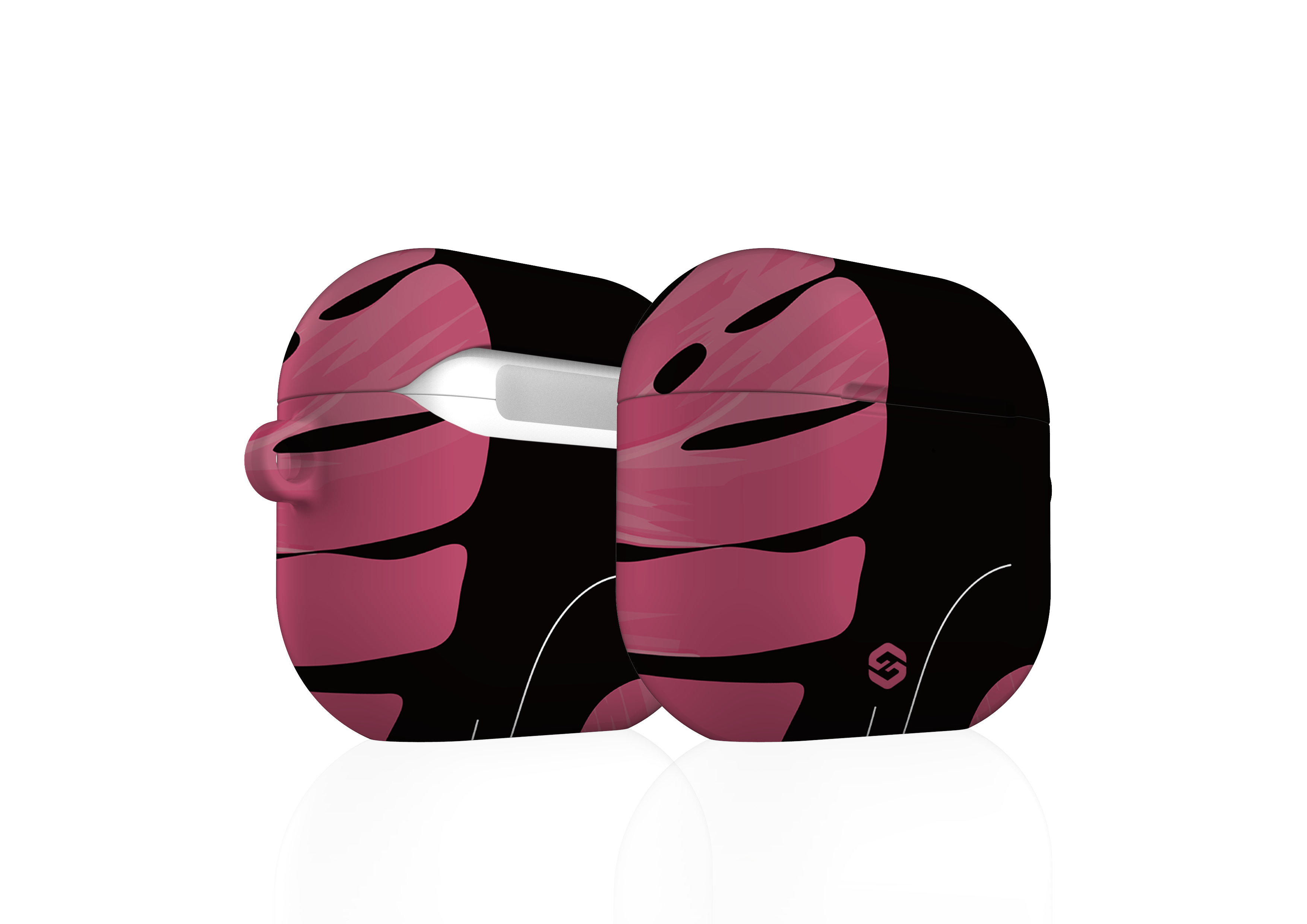 Blush Monstera AirPods 4 Case
