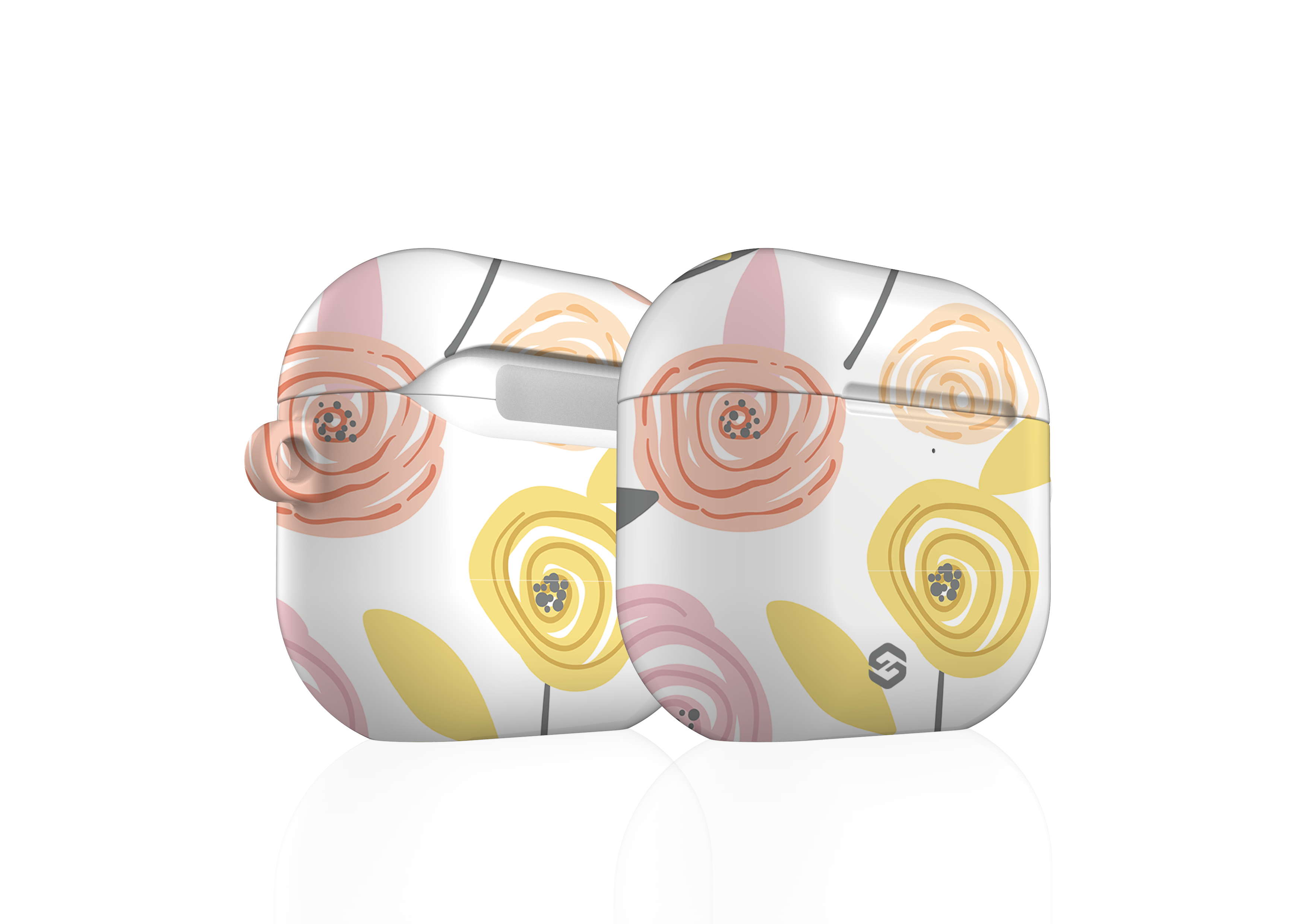 Peach Swirl Airpods 4 Case