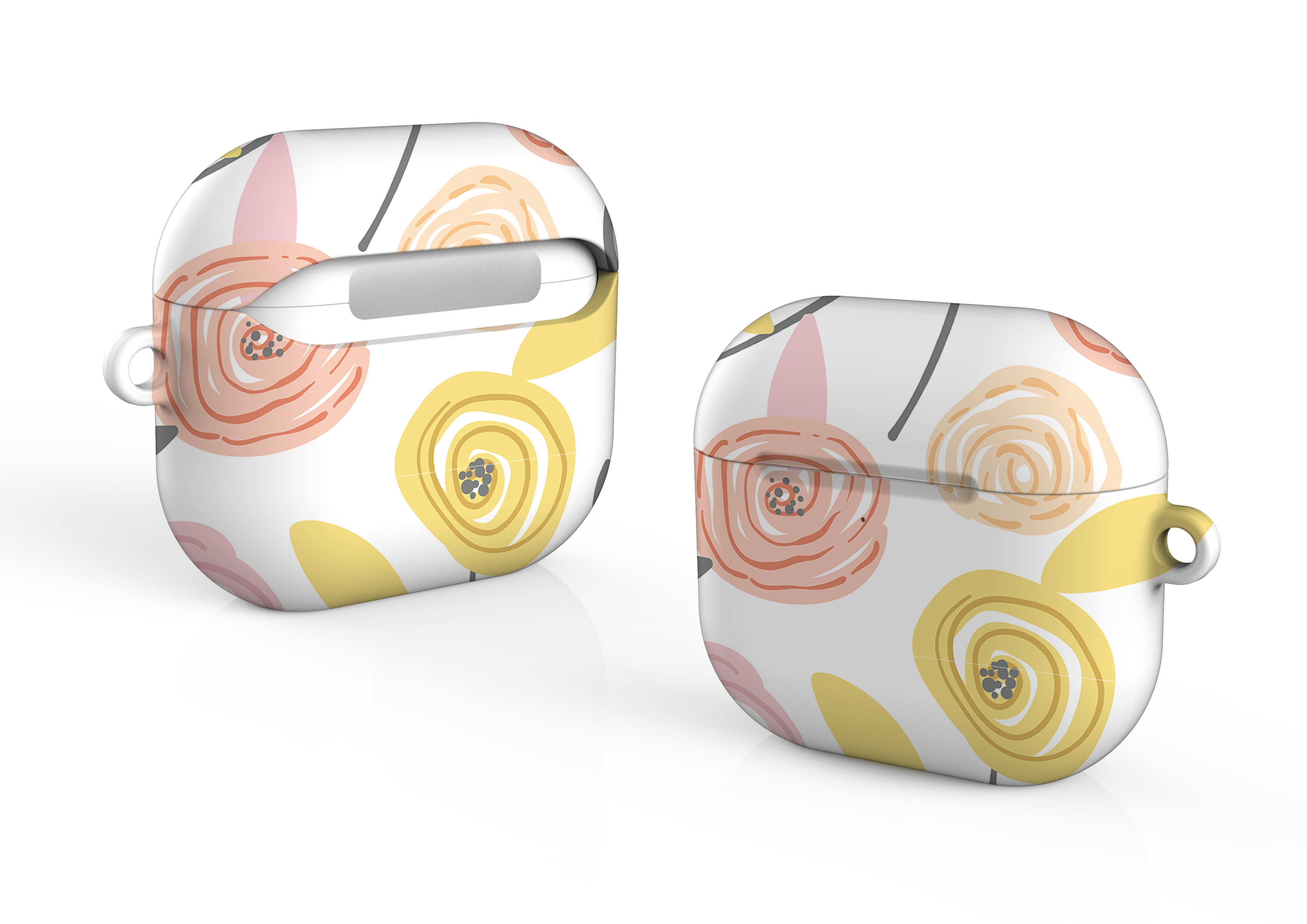 Peach Swirl Airpods 4 Case