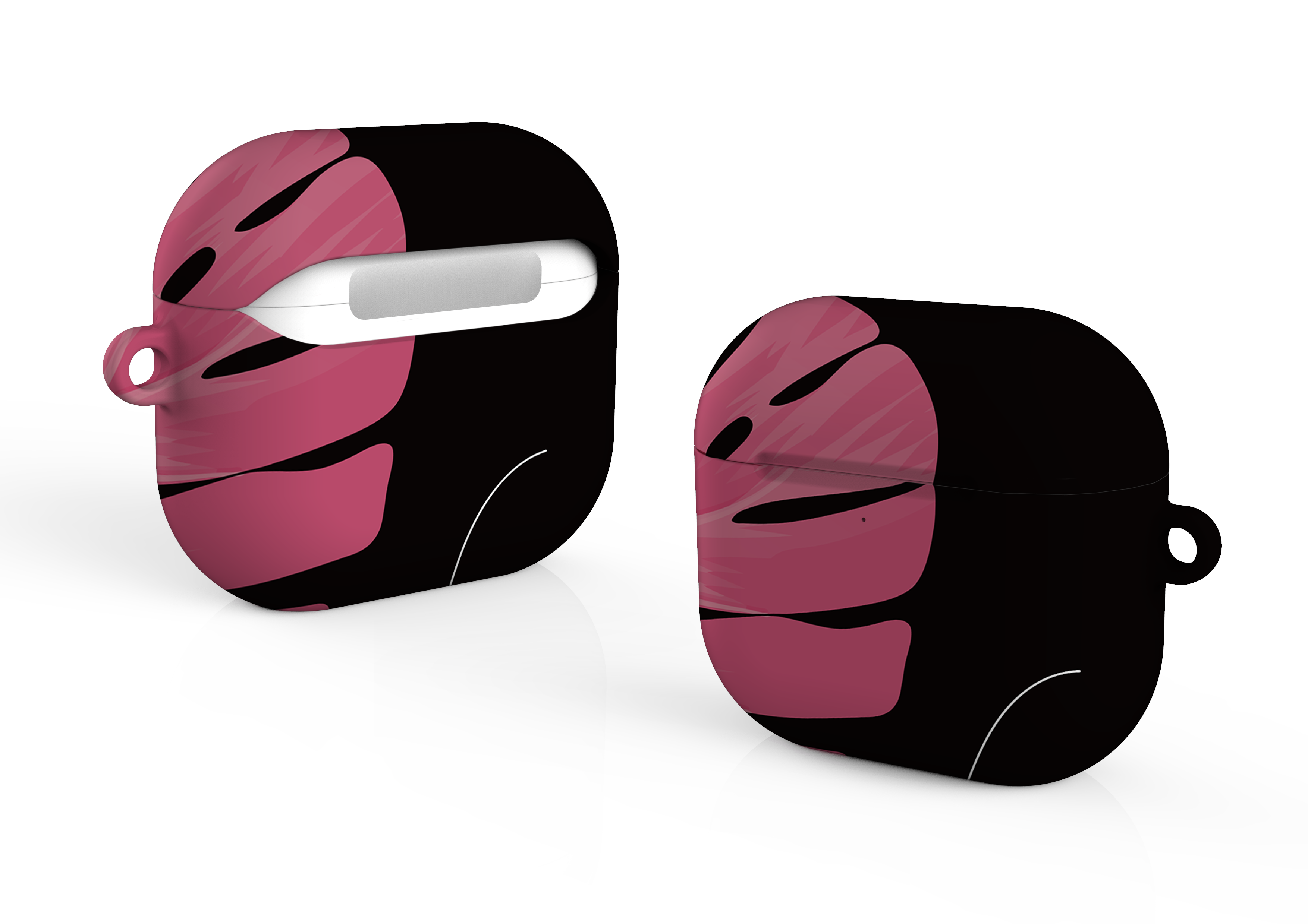 Blush Monstera AirPods 4 Case