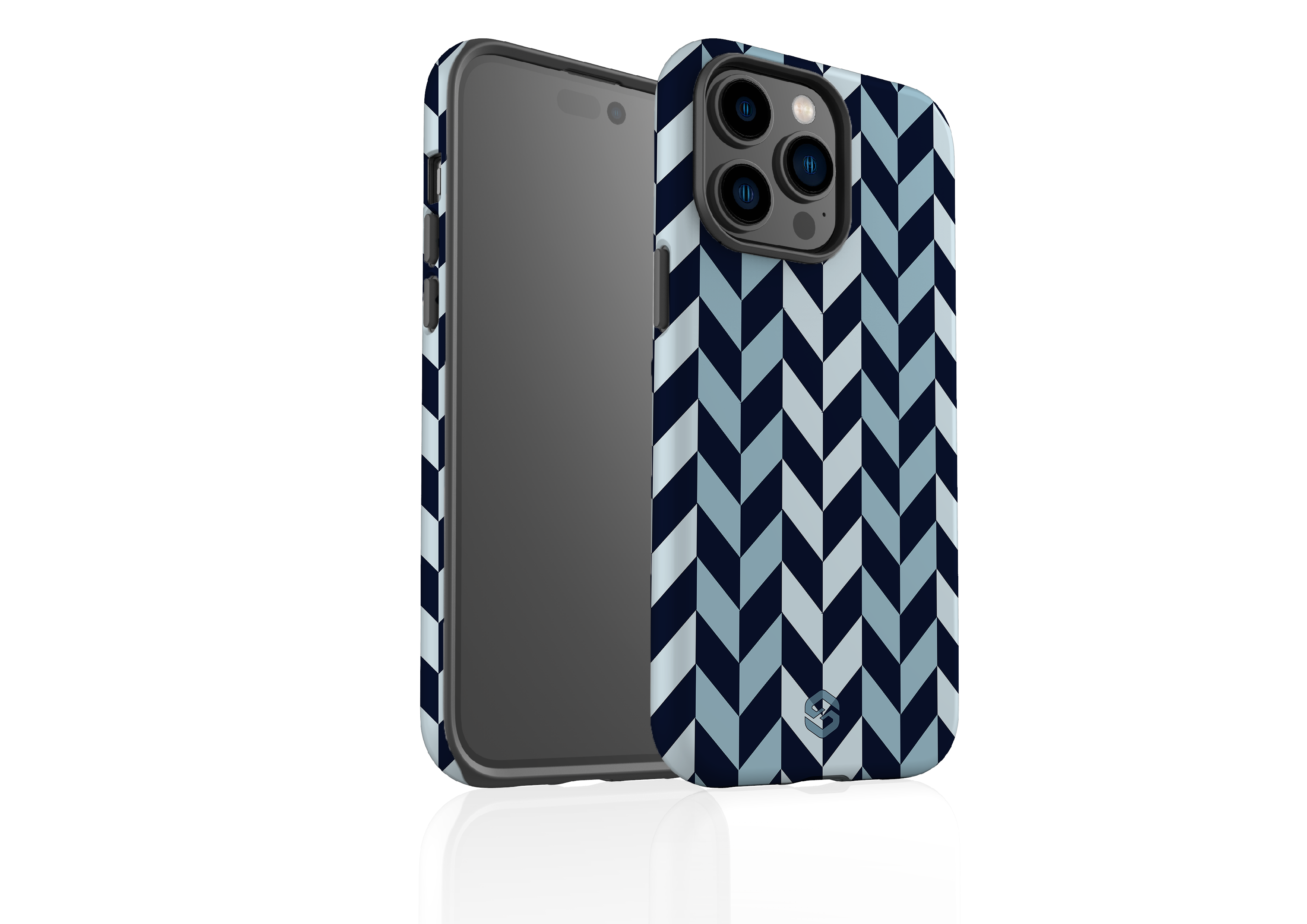 Chevron Navy Case - iPhone 14 Series