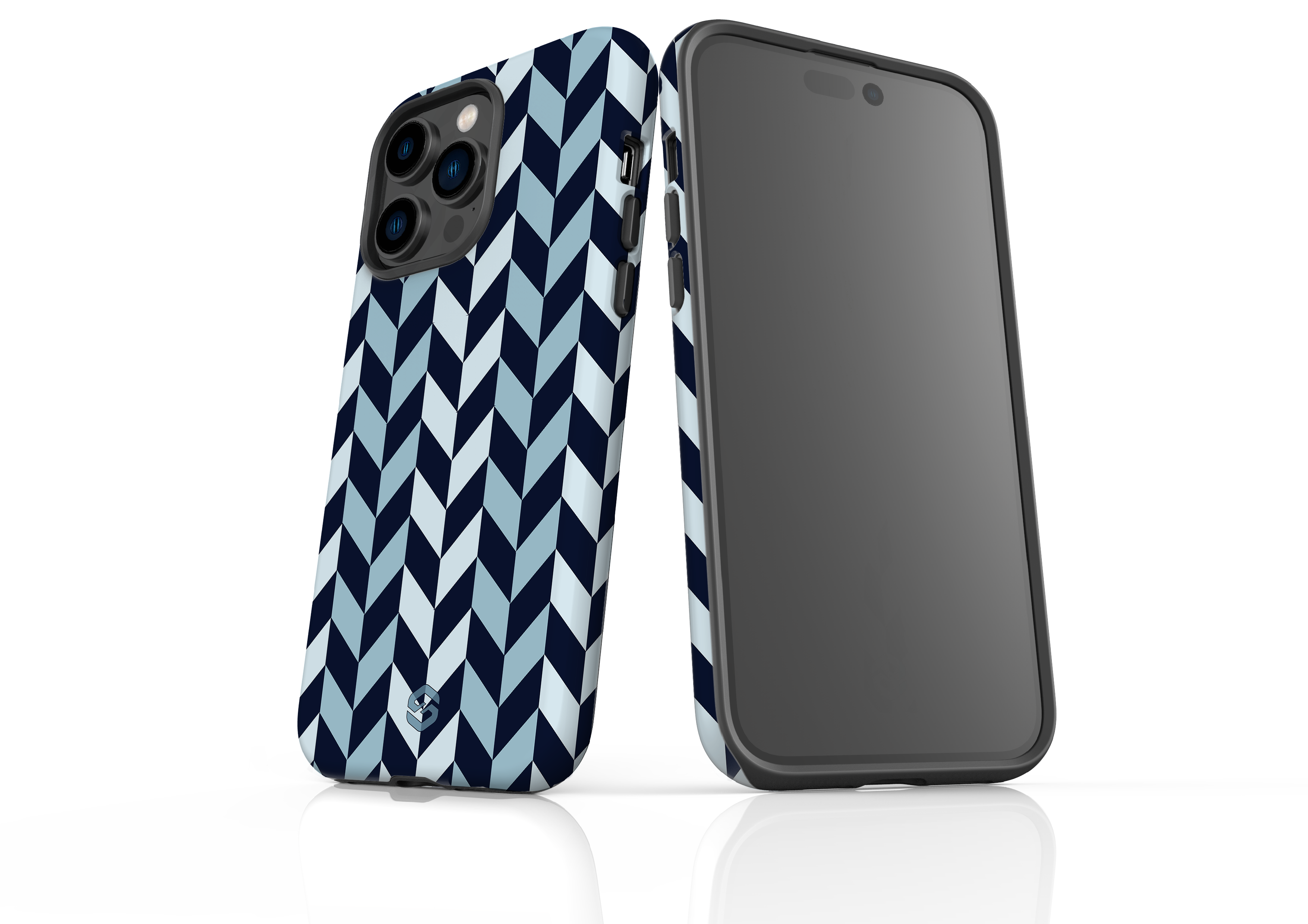 Chevron Navy Case - iPhone 14 Series
