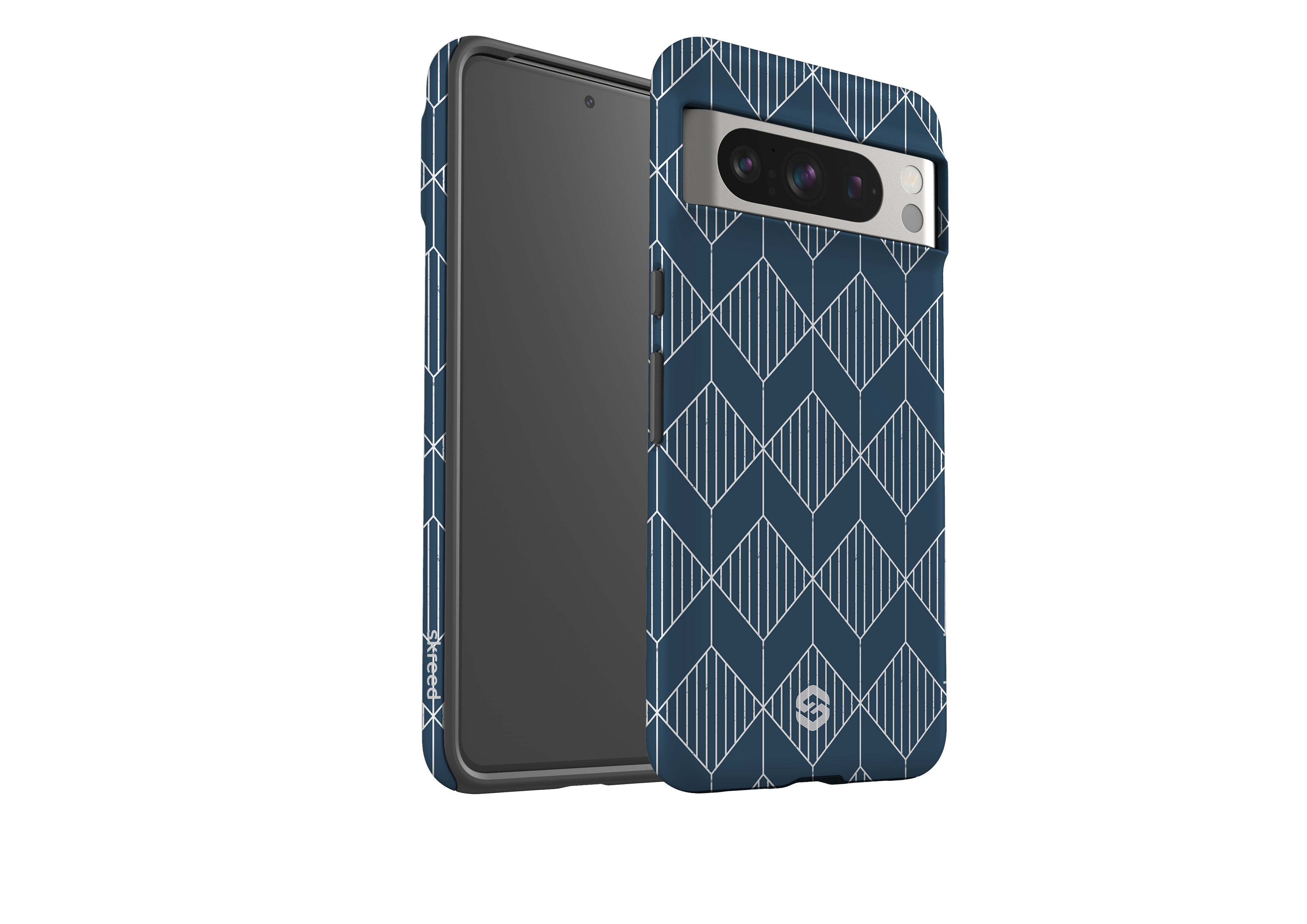 Navy Grid Case - Google Pixel Series