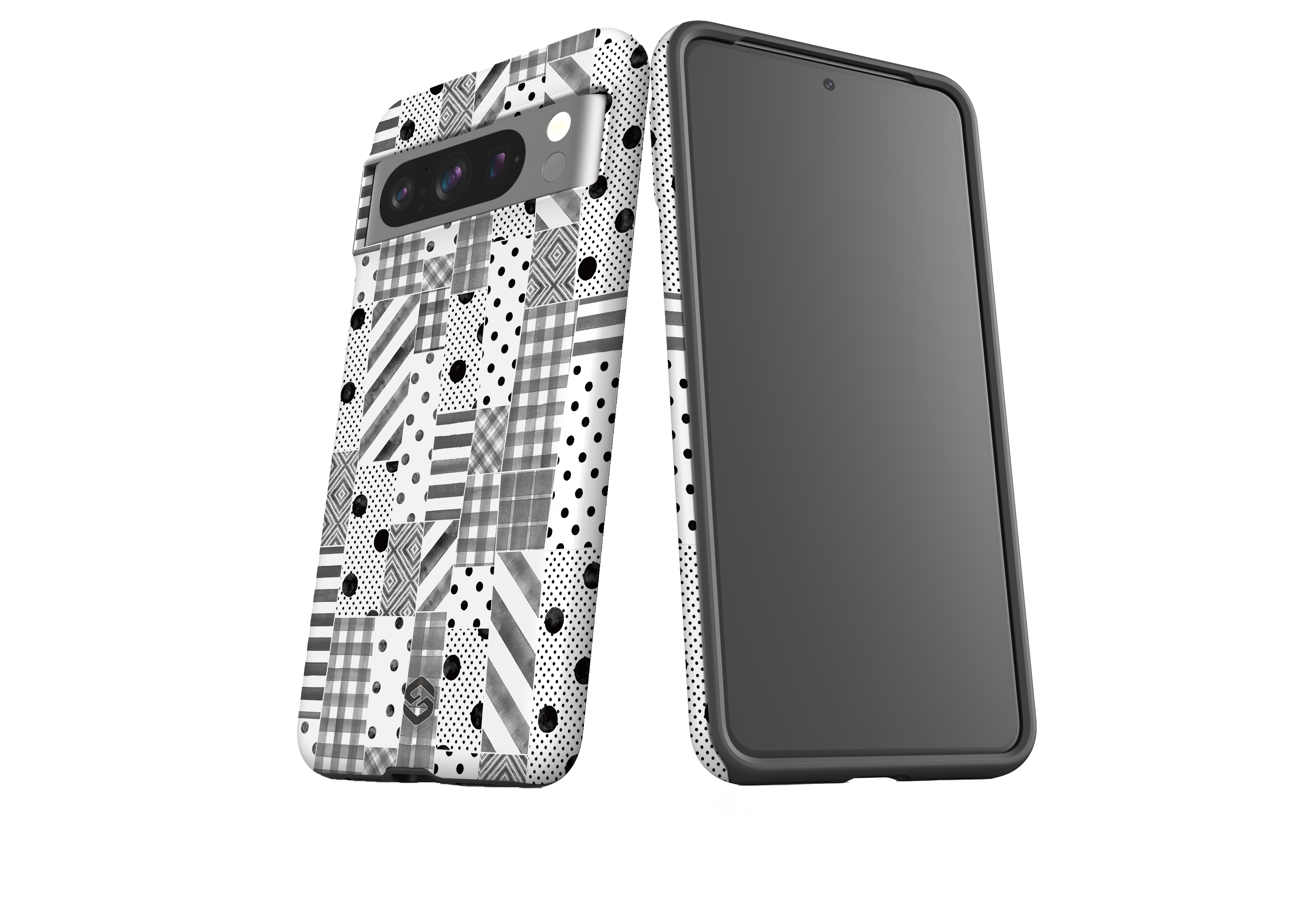 Monochrome Patchwork Case - Google Pixel Series