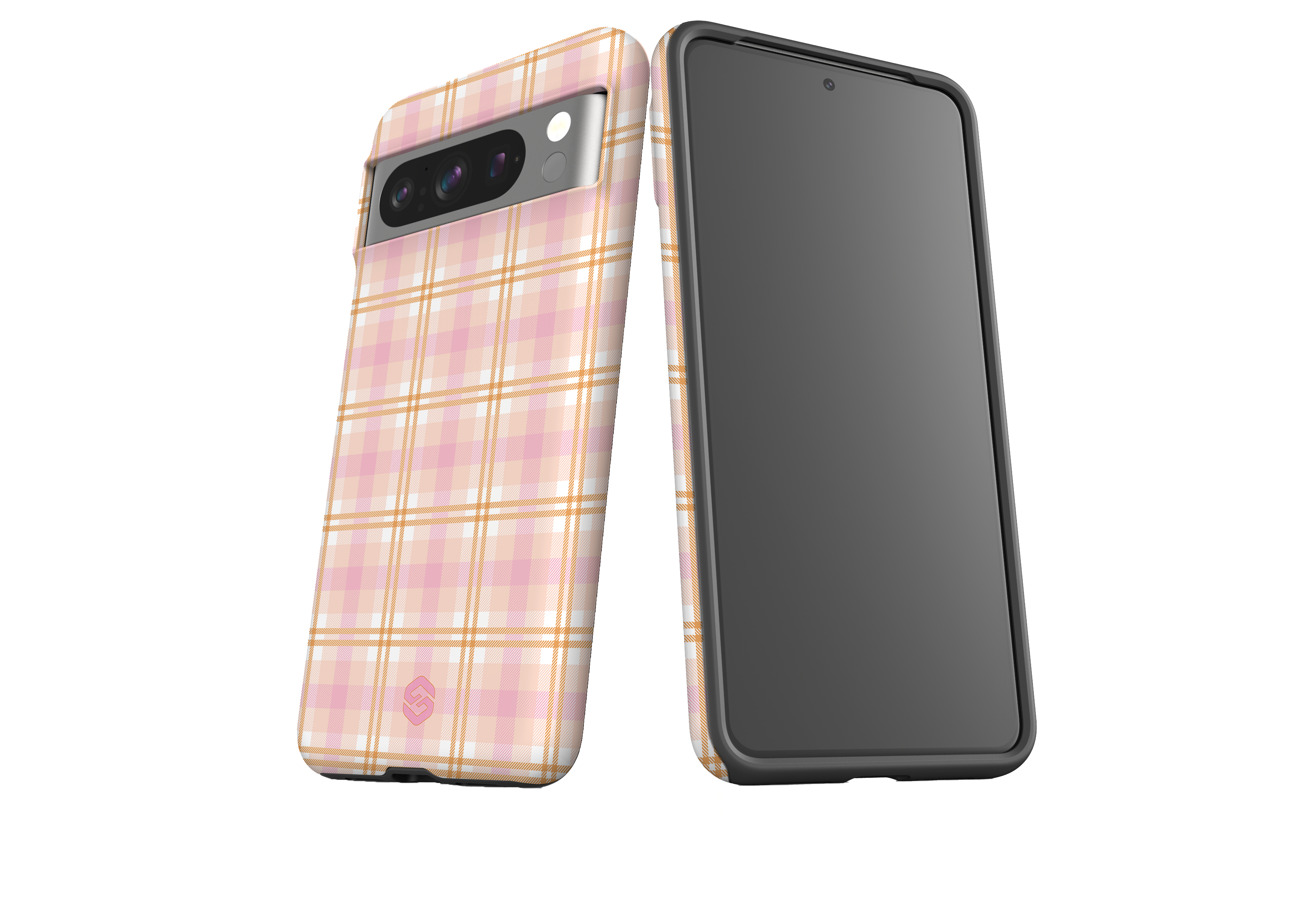 Beige Check Case - Google Pixel Series