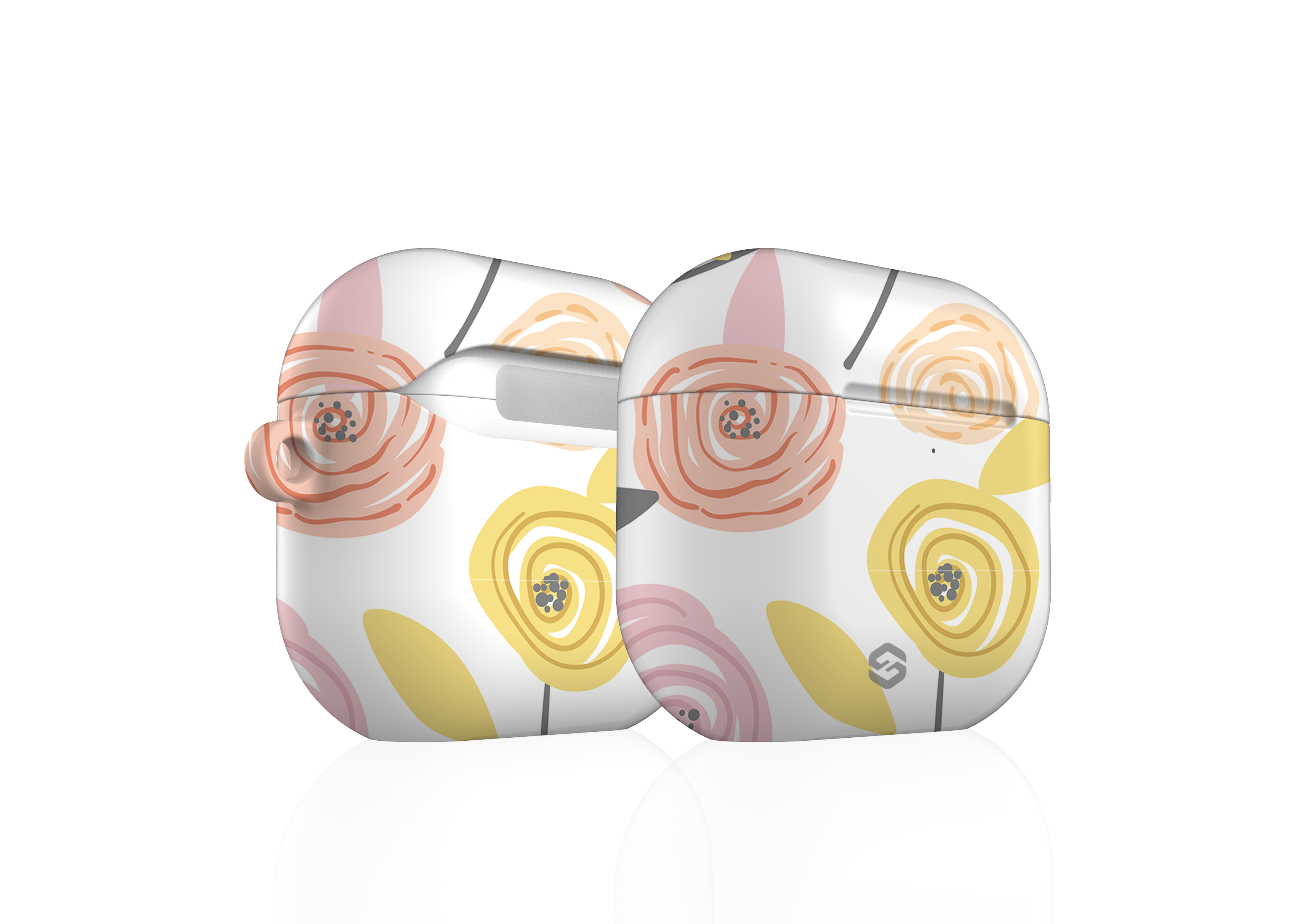 Peach Swirl Airpods 4 Case