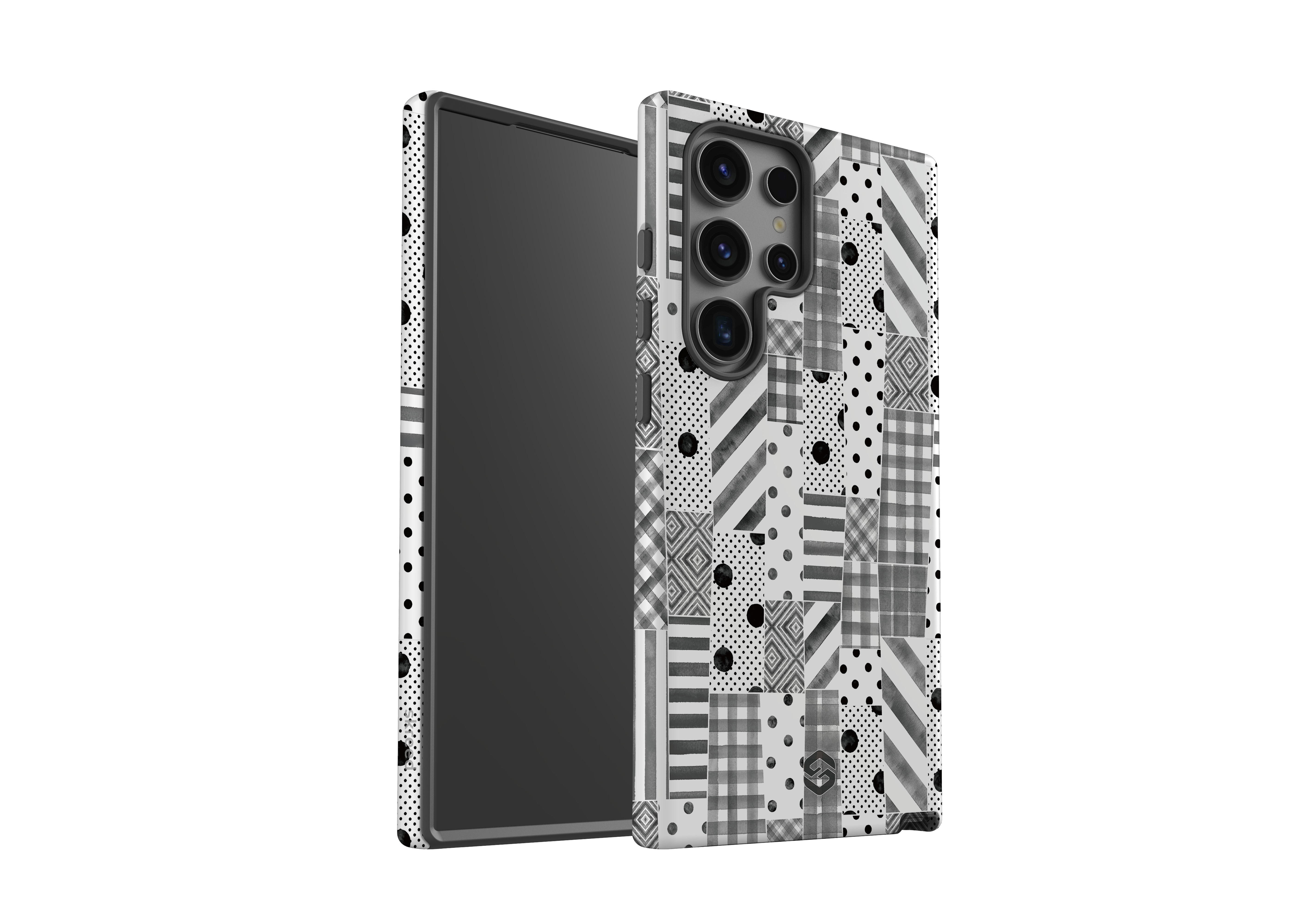 Monochrome Patchwork Case - Samsung Galaxy S24 Series