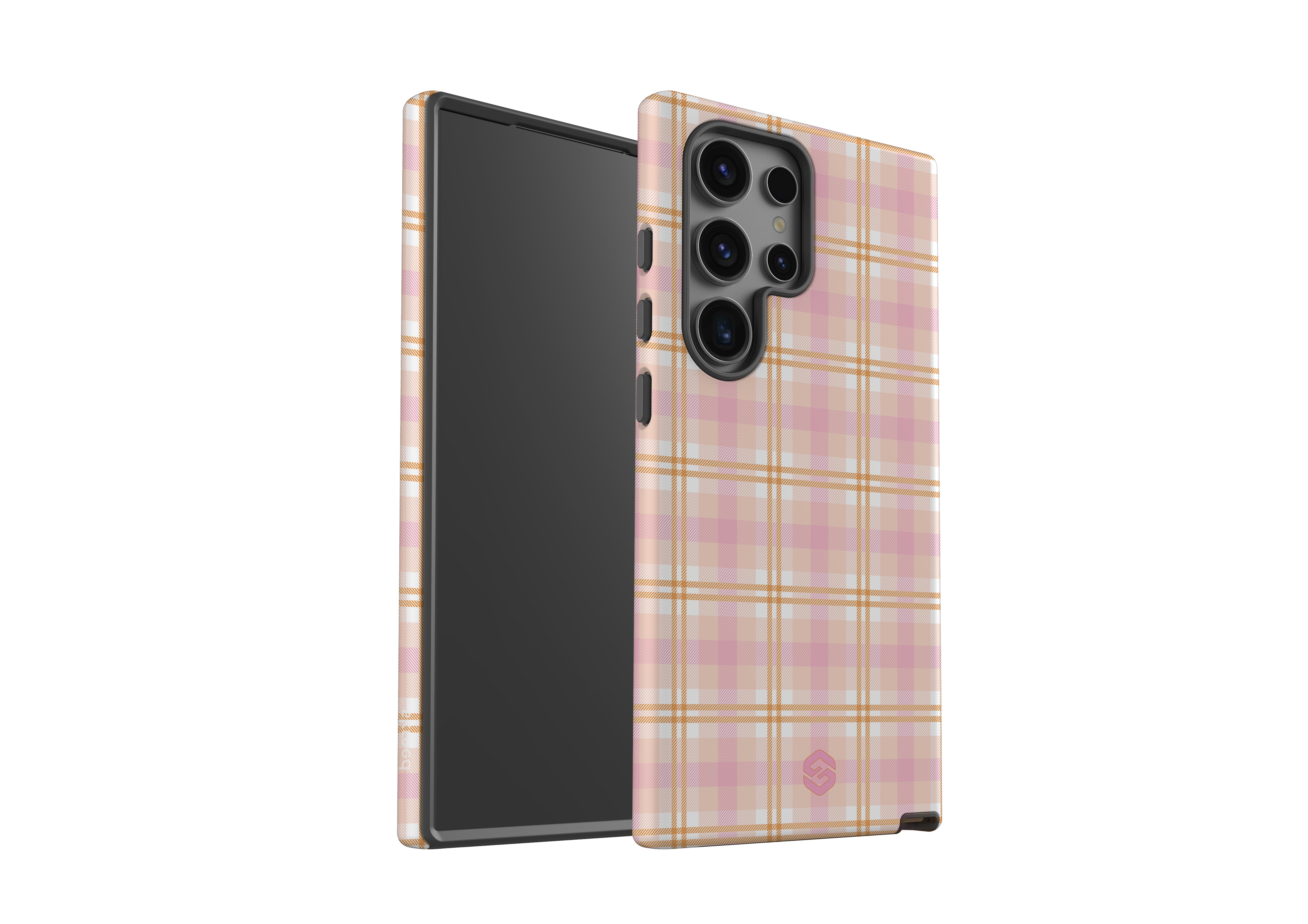 Beige Check Case - Samsung Galaxy S24 Series