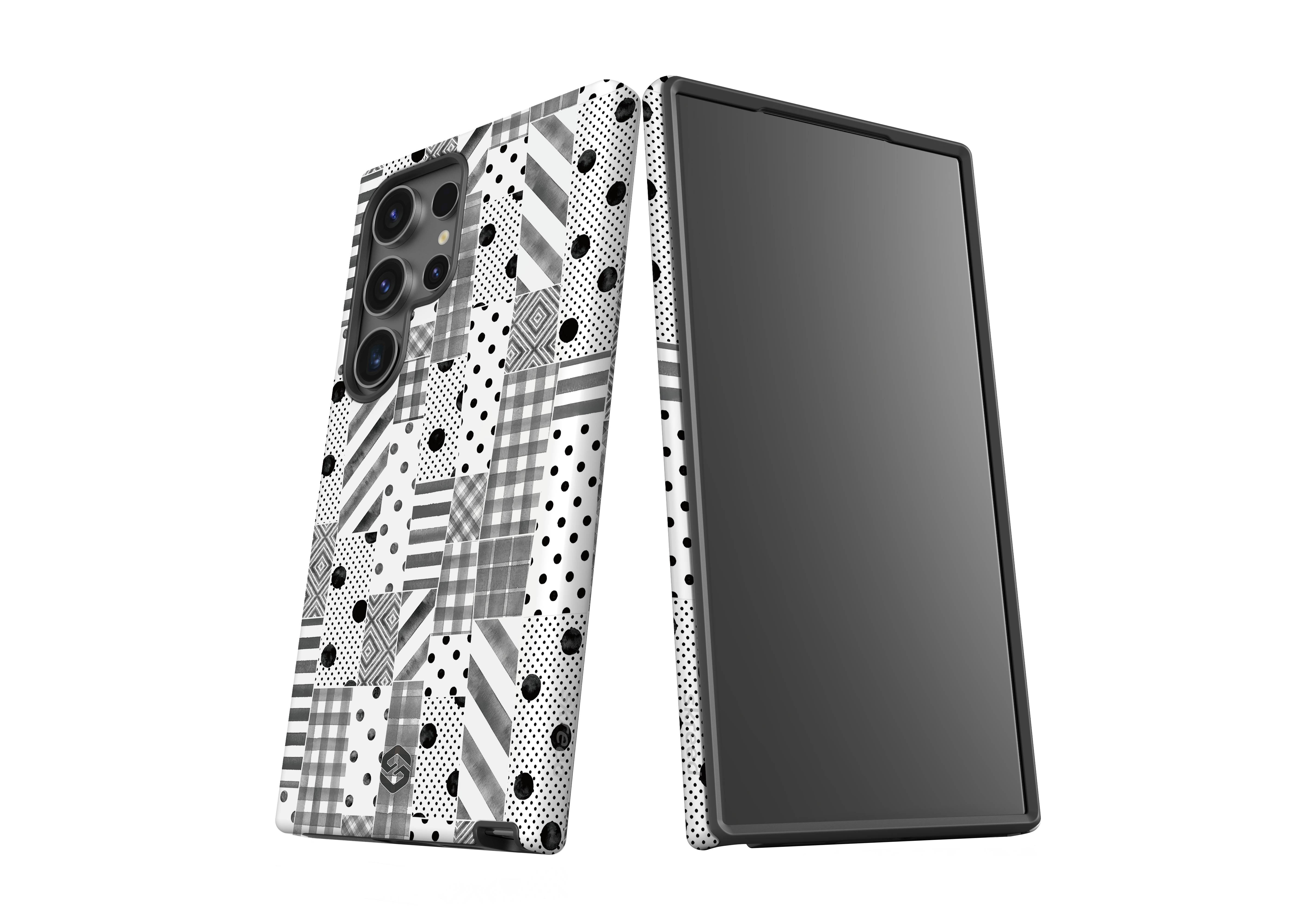 Monochrome Patchwork Case - Samsung Galaxy S24 Series