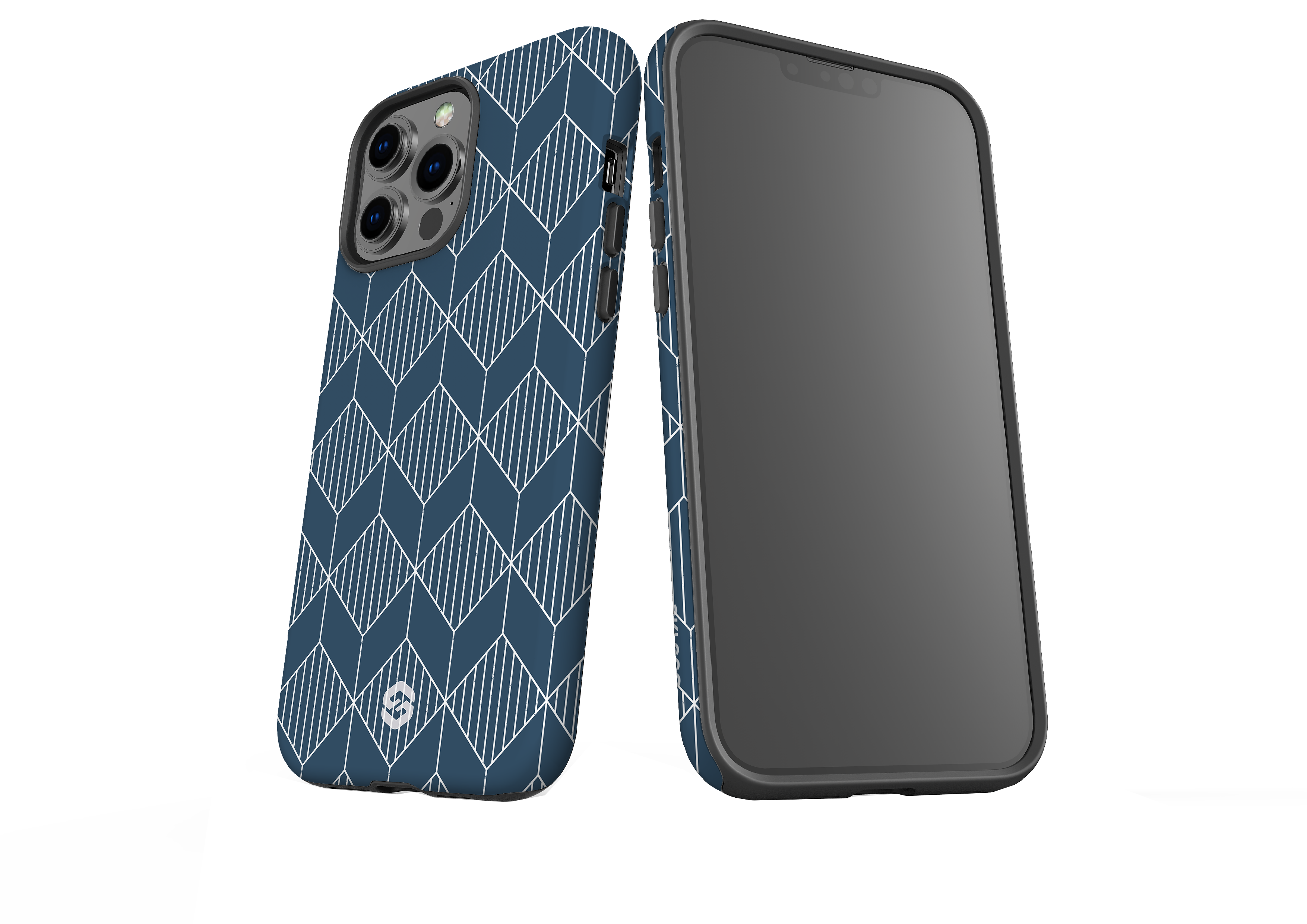 Navy Grid Case - iPhone 13 Series