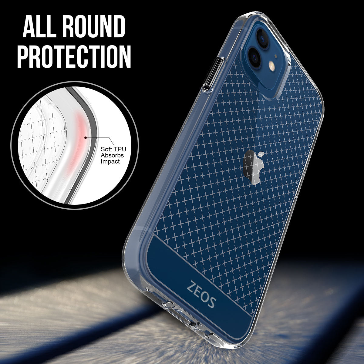 ZEOS KLARITY-X Clear CASE for iPhone 12