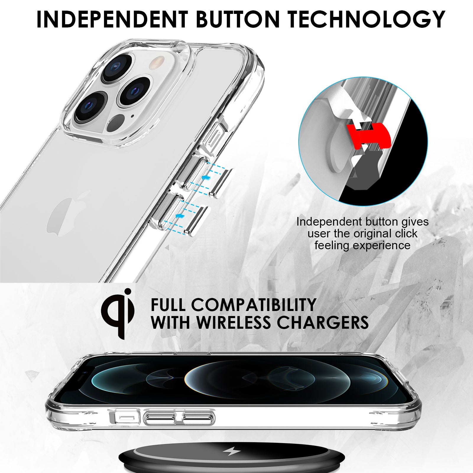 ZEOS KLARITY Clear CASE for iPhone 13 Pro