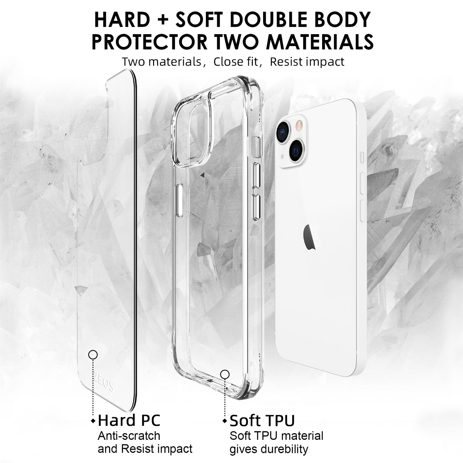 ZEOS KLARITY Clear CASE for iPhone 13