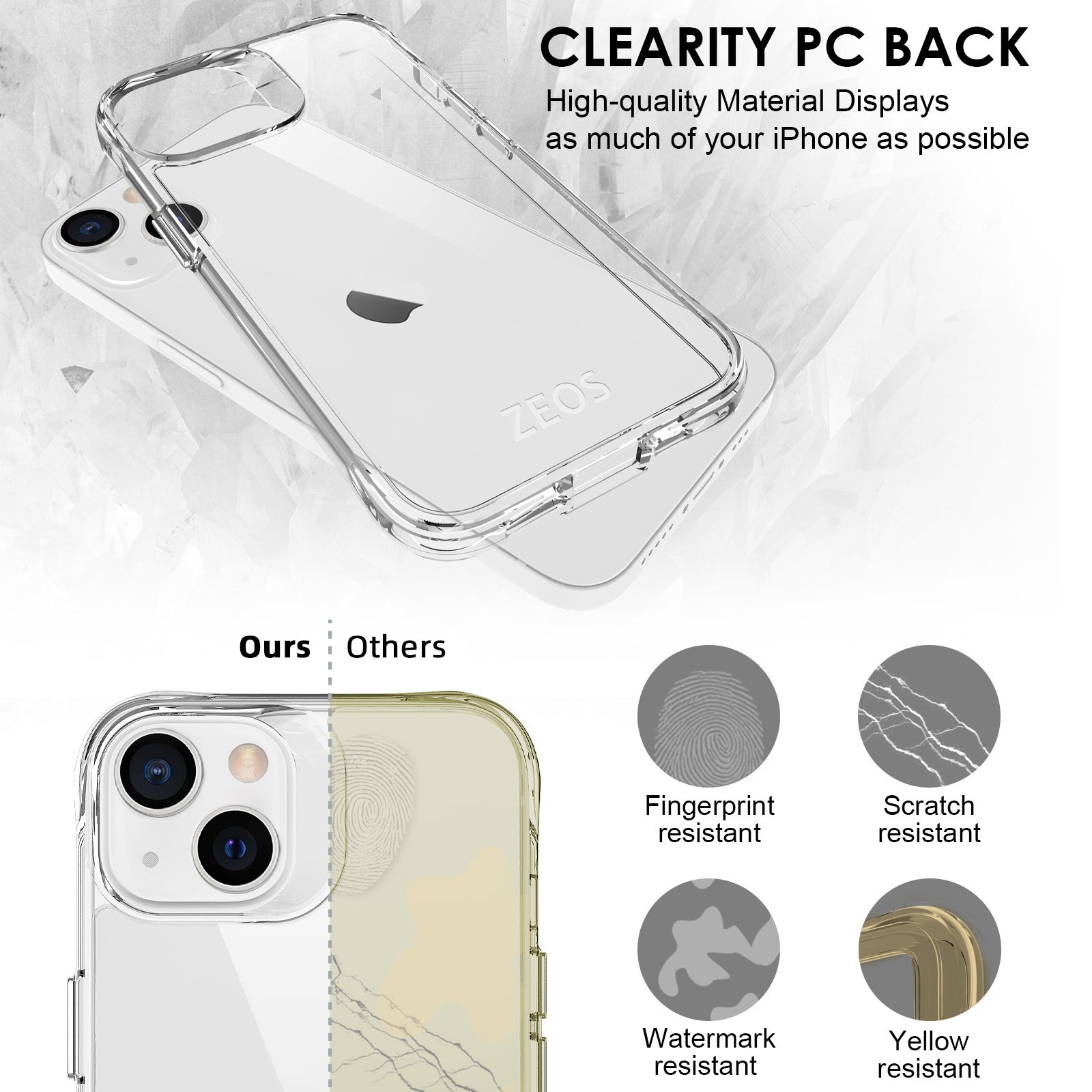 ZEOS KLARITY Clear CASE for iPhone 13 Mini