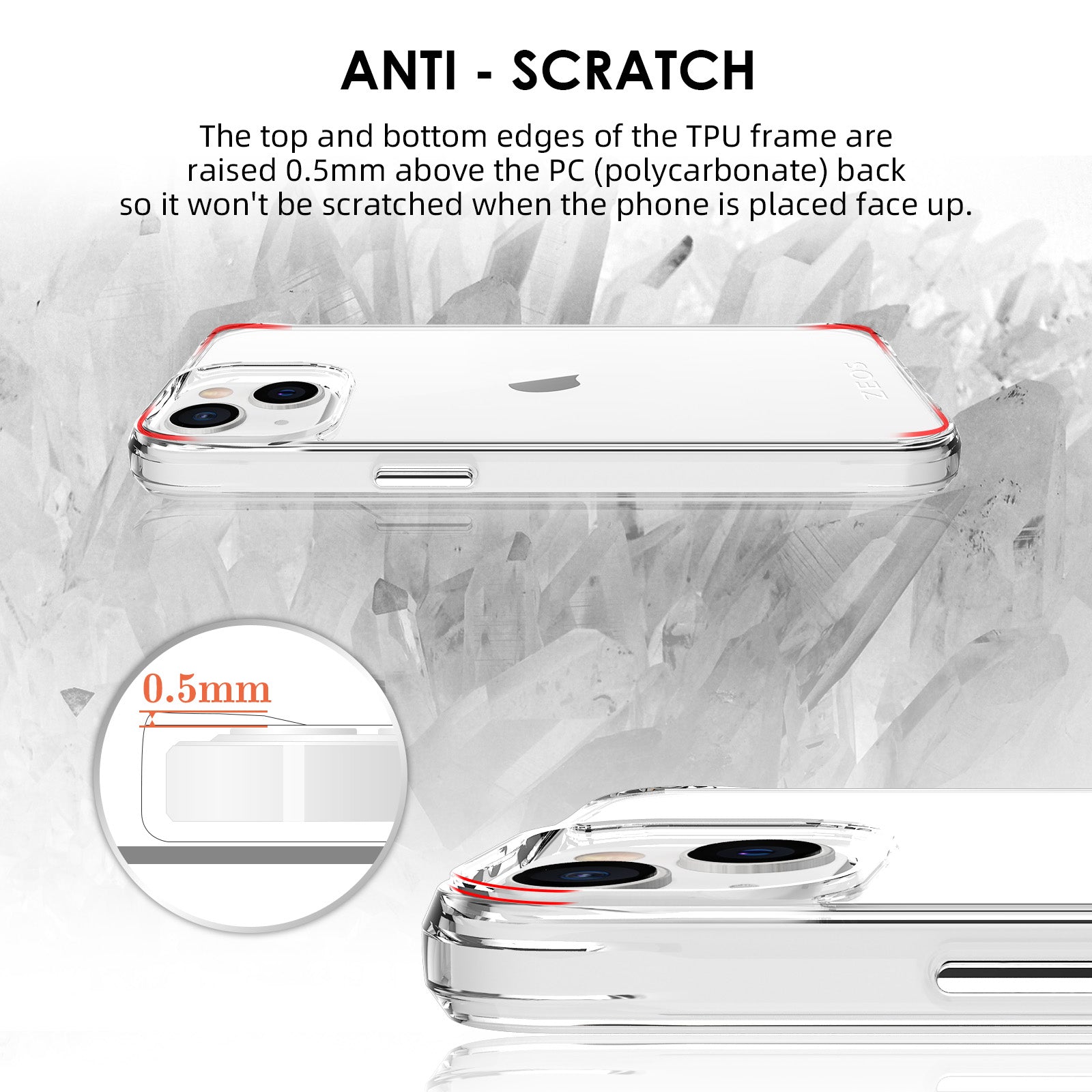 ZEOS KLARITY Clear CASE for iPhone 13