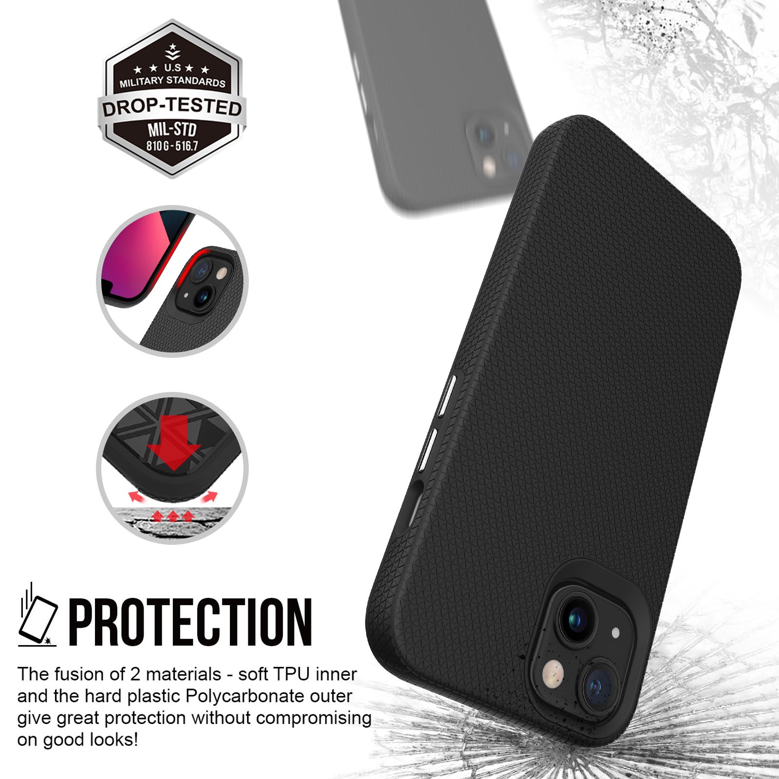 ZEOS Sphinx Dual Layer Case for iPhone 13 Mini