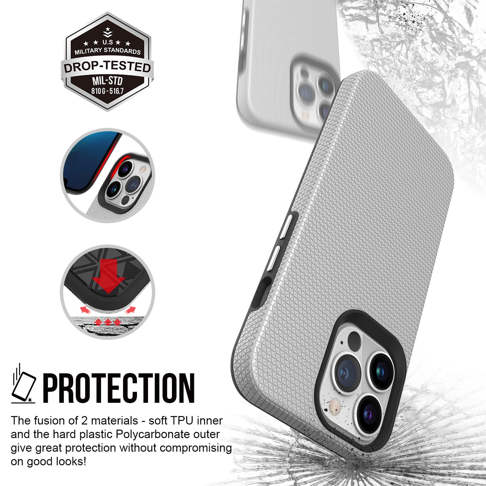 ZEOS Sphinx Dual Layer Case for iPhone 13 Pro
