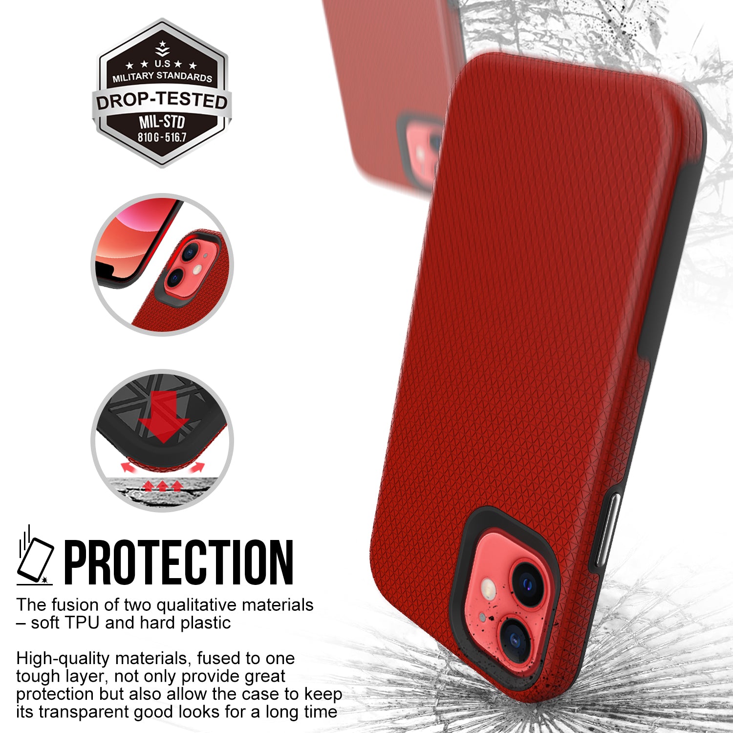 ZEOS Sphinx Dual Layer Case for iPhone 12