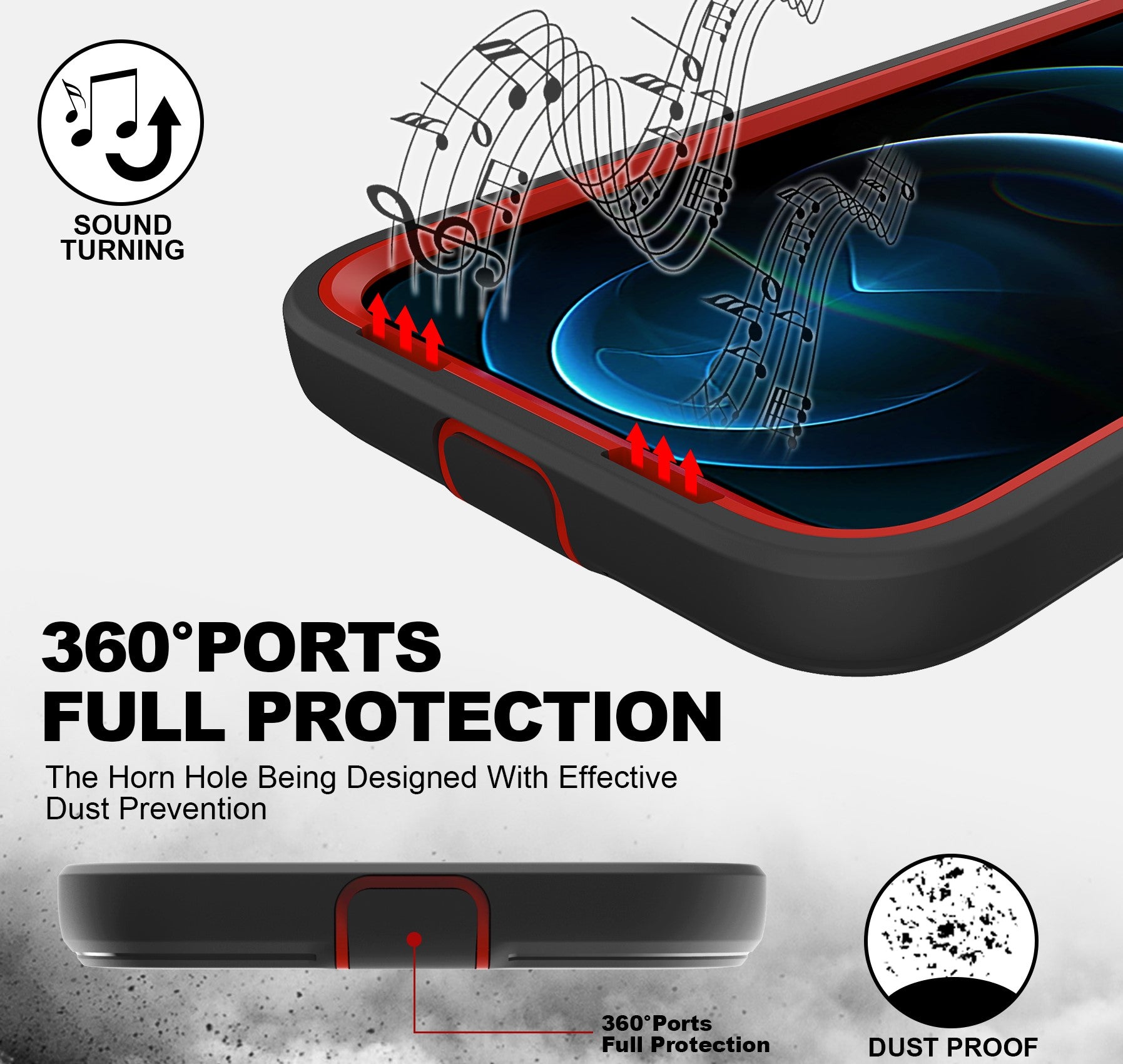 ZEOS Terrain Clear Case for iPhone 12